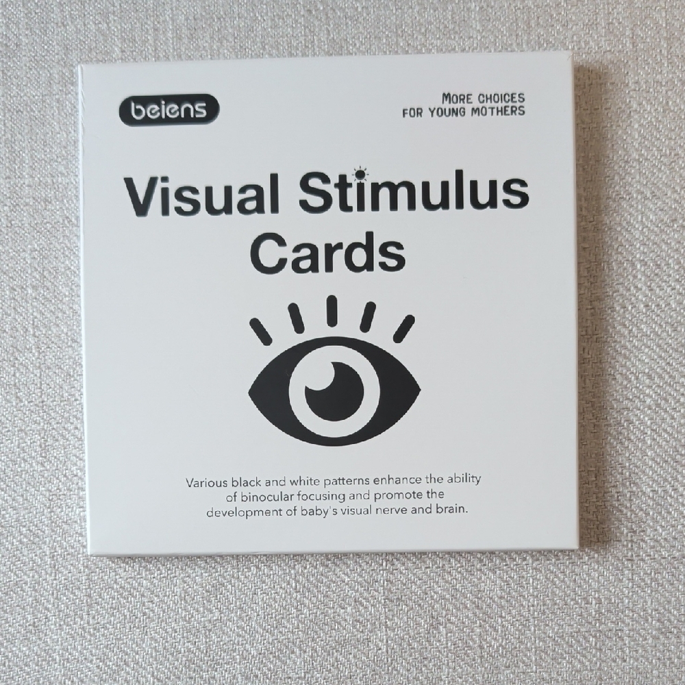 Visual Stimulus Cards For Baby - Black & White
